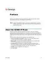 Preview for 9 page of Genesys AudioCodes 420HD User Manual