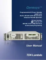 Предварительный просмотр 1 страницы Genesys GEN10-330 User Manual