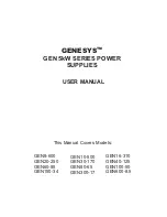 Предварительный просмотр 1 страницы Genesys GEN10-500 User Manual