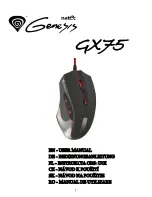 Genesys GX75 User Manual preview