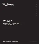 Предварительный просмотр 1 страницы Genesys Rhod 110 Quick Installation Manual