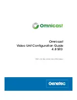 Preview for 1 page of Genetec omnicast 4.8 SR3 Configuration Manual