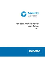 Genetec Portable Archive Player User Manual preview