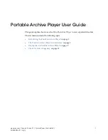 Preview for 5 page of Genetec Portable Archive Player User Manual