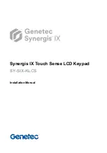 Genetec Synergis IX SY-SIX-KLCS Installation Manual preview