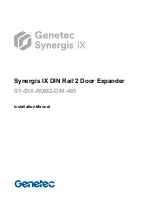 Genetec Synergis IX SY-SIX-RDM2-DIN-485 Installation Manual preview