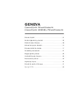 Preview for 1 page of Geneva Classic/S Manual