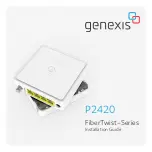 Genexis FiberTwist P3000B Installation Manual предпросмотр