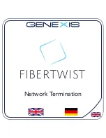 Genexis FiberTwist Quick Installation Manual preview