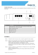 Предварительный просмотр 2 страницы Genexis OCG-218m User Description