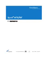 Preview for 1 page of GeneXpert GXMTB RIF-10 User Manual