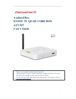 Preview for 1 page of Geniatech ATV387 User Manual