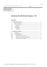 Preview for 1 page of GenICam ICD FLIR AX5 Manual