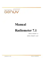 Genicom GENUV MG-07.1 Manual preview