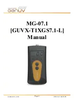 Предварительный просмотр 3 страницы Genicom GENUV MG-07.1 Manual