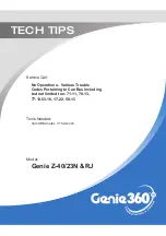 Preview for 1 page of Genie 360 Z-40/23N &RJ Tech Tips