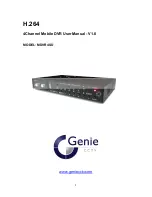 Предварительный просмотр 1 страницы Genie CCTV MDVR4SD User Manual