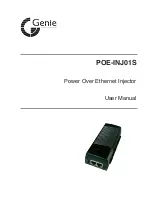 Предварительный просмотр 1 страницы Genie CCTV POE-INJ01S User Manual