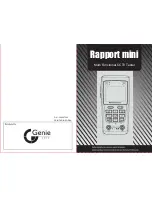 Genie CCTV Rapport mini Manual предпросмотр