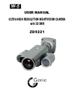 Genie CCTV ZD9221 User Manual preview