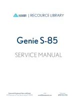 Genie Industries S-80 Service Manual preview