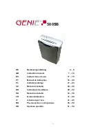 Genie 500SB Instruction Manual preview