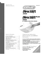 Genie DirectLift 2060 Operation And Maintenance Manual preview