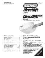 Preview for 1 page of Genie DirectLift Operation And Maintenance Manual