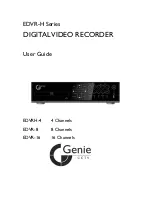 Genie EDVR-16 User Manual предпросмотр