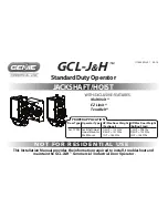 Genie GCL-J&H 1/2HP Installation Manual предпросмотр