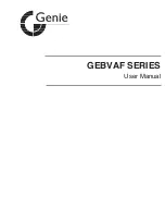 Предварительный просмотр 1 страницы Genie GEBVAF Series User Manual