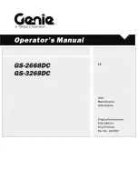 Preview for 1 page of Genie GS-2668 DC Operator'S Manual