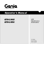 Preview for 1 page of Genie GTH-1048 Operator'S Manual