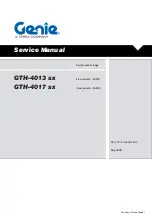 Preview for 1 page of Genie GTH-4013 SX Service Manual