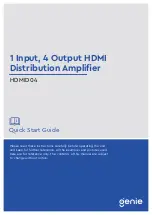 Genie HDMID04 Quick Start Manual preview