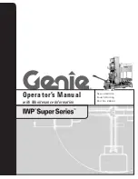 Genie IWP Super Series Operator'S Manual preview