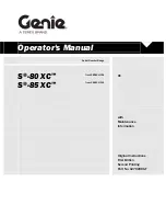 Preview for 1 page of Genie S-80 XC Operator'S Manual