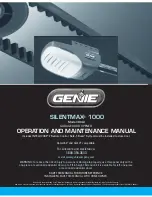 Preview for 1 page of Genie SILENTMAX 1000 3042 Operation And Maintenance Manual