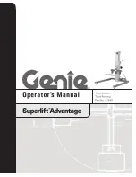 Preview for 1 page of Genie Superlift Advantage Operators Operator'S Manual