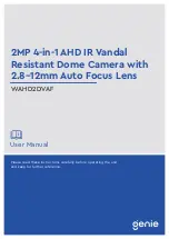 Genie WAHD2DVAF User Manual предпросмотр