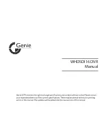 Genie WHDSDI16 User Manual preview