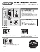 Genie Wireless Keypad Instructions Manual preview