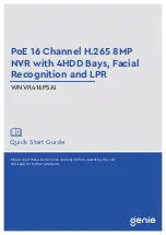 Preview for 1 page of Genie WNVR416P5AI Quick Start Manual