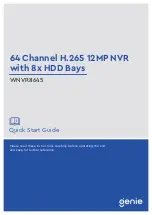 Genie WNVR8645 Quick Start Manual предпросмотр