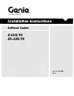 Genie Z-135/70 Installation Instructions Manual preview