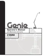 Preview for 1 page of Genie Z-60 Operator'S Manual