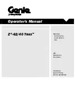 Предварительный просмотр 1 страницы Genie Z-62/40 TRAX Operator'S Manual