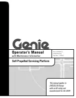 Genie Z45/25J Operator'S Manual preview