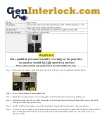 GenInterlock GE-100A Instructions preview