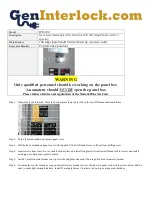 GenInterlock ITE-100 Instructions preview